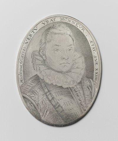 Porträt eines 24-jährigen Mannes von Hendrick Goltzius