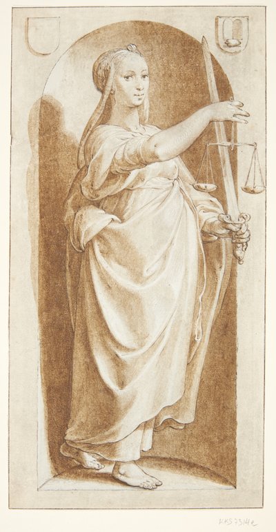 Gerechtigkeit von Hendrick Goltzius