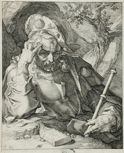 Heiliger Jakobus der Ältere von Hendrick Goltzius