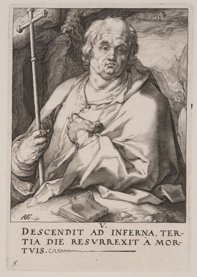 St. Philippus, aus Christus, die Apostel und St. Paulus mit dem Glaubensbekenntnis von Hendrick Goltzius