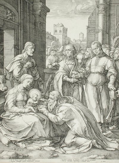 Die Anbetung der Könige von Hendrick Goltzius