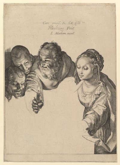 Die Anbetung der Hirten von Hendrick Goltzius