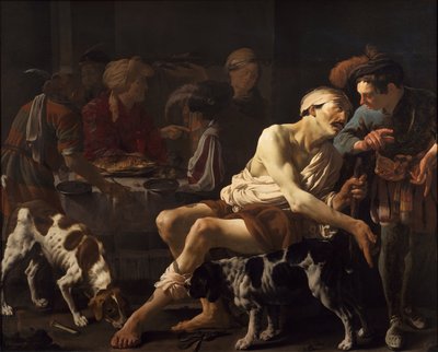 Der reiche Mann und der arme Lazarus, 1625 von Hendrick Jansz Terbrugghen