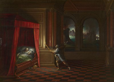 Aeneas rettet Anchises aus dem brennenden Troja von Hendrick van the younger Steenwijck
