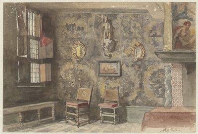 Interieur des alten Brauereihauses in Antwerpen von Hendrik Adriaan Christiaan Dekker