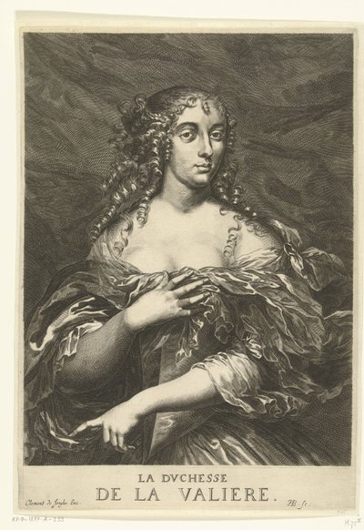Porträt von Louise Françoise de La Baume Le Blanc de la Vallière von Hendrik Bary