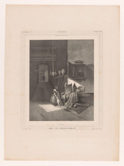 Frau im Interieur von Hendrik Frederik Sartor