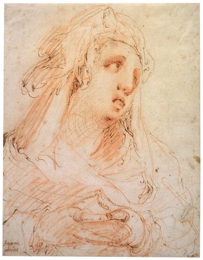 Eine junge Frau Maria Magdalena, spätes 16. oder frühes 17. Jahrhundert von Hendrik Goltzius