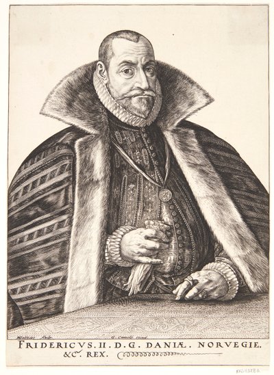 Frederik II, König von Dänemark und Norwegen von Hendrik Goltzius
