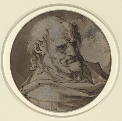 Kopf eines Apostels von Hendrik Goltzius