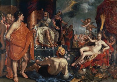 Hermes präsentiert Pandora König Epimetheus, 1611 von Hendrik Goltzius