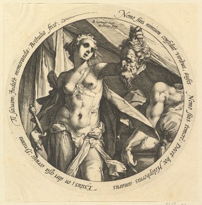 Judith mit dem Kopf des Holofernes von Hendrik Goltzius