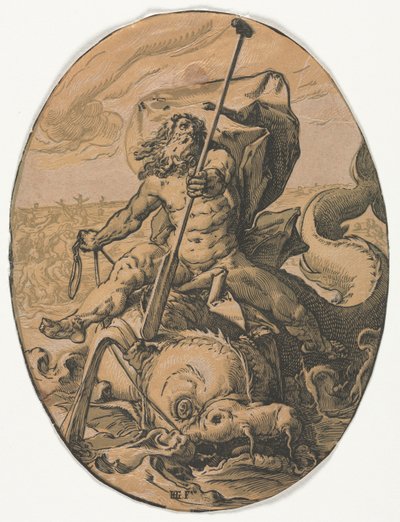 Neptun von Hendrik Goltzius