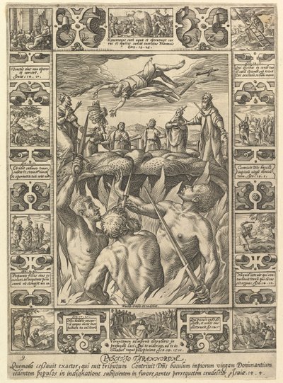 Punitio Tirannorum, aus Allegorien des christlichen Glaubens, aus Christliche und Profane Allegor... von Hendrik Goltzius