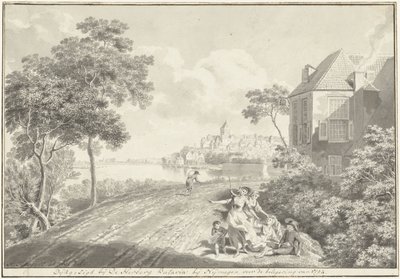 Ansicht von Nijmegen von Hendrik Hoogers