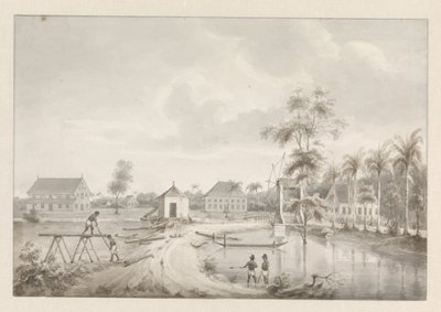 Ansicht einer Plantage, möglicherweise Rust en Werk von Hendrik Huygens