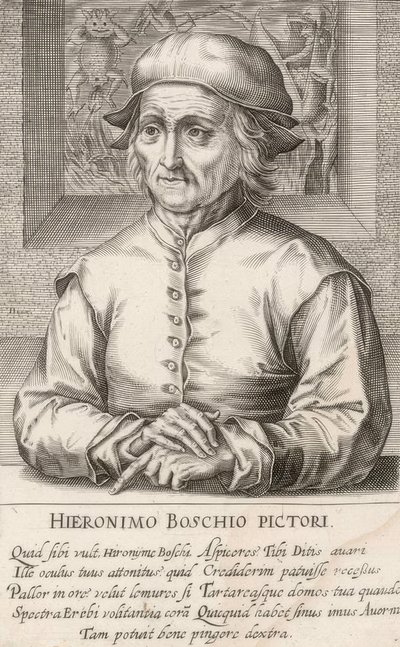 HIERONIMO BOSCHIO PICTORI von Hendrik I Hondius