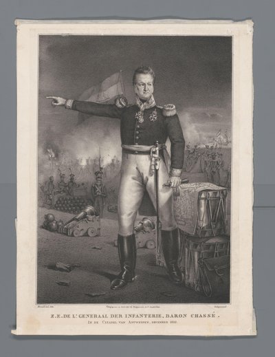 Baron Chassé in der Zitadelle von Antwerpen, Dezember 1832 von Hendrik Jan Heerenbrood