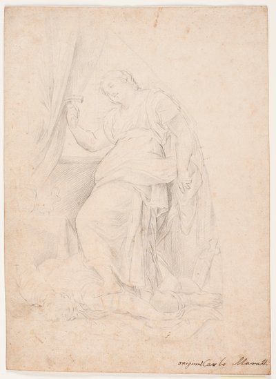 Jael tötet Sisara. Studie nach einer Komposition von Carlo Maratti (Mezzetti, S. 345, Nr. 150) von Hendrik Krock