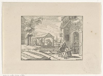 Figuren in einer Textilwerkstatt bei der Arbeit von Hendrik Numan