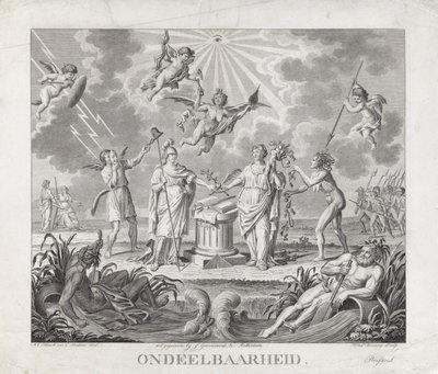 Allegorie auf die Unteilbarkeit, 1795 (Vier Allegorien auf die Umwälzung im Jahr 1795) von Hendrik Roosing