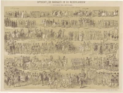 Parade der Nassaus in den Niederlanden (1. September 1888, Amsterdam) von Hendrik Verlint