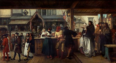 Albrecht Dürer besucht Antwerpen im Jahr 1520 von Hendrik or Henri Leys