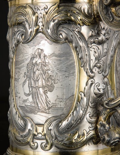 Detail eines Krugs, Danzig, ca. 1670 von Hennick (attr. to) Probst