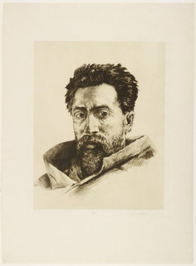 Ein Streikender, ca. 1888 von Henri Charles Guérard