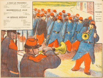 A Bas Le Progrès!; Mademoiselle Julie; Le Ménage Brésile von Henri-Gabriel Ibels