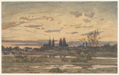 Ansicht von Moulins von Henri-Joseph Harpignies