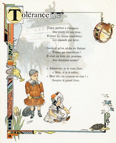 Illustration für "Alphabet der guten Beispiele", ca. 1890 (Gravur) von Henri (1858 1924) Gray