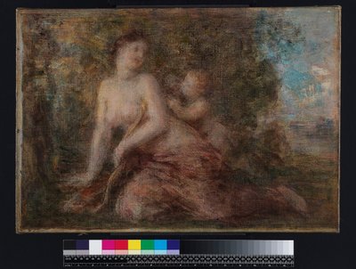 Venus und Amor von Henri (attr. to) Fantin Latour