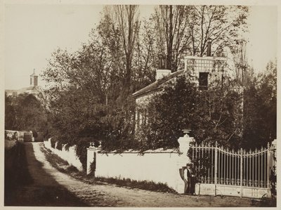 Straße in Louveciennes von Henri Bevan