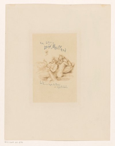 Ex libris von Leon Maillard von Henri Boutet