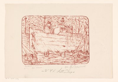 Hafen in Antwerpen von Henri Braakensiek (signed by artist)