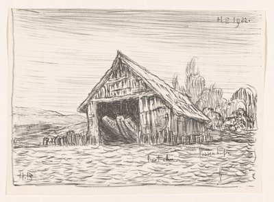 Bootshaus in Possenhofen von Henri Braakensiek