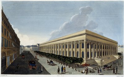 Ansicht der neuen Börse und des Handelsgerichts - in „Vues de Paris“ von Courvoisier von Henri Courvoisier Voisin