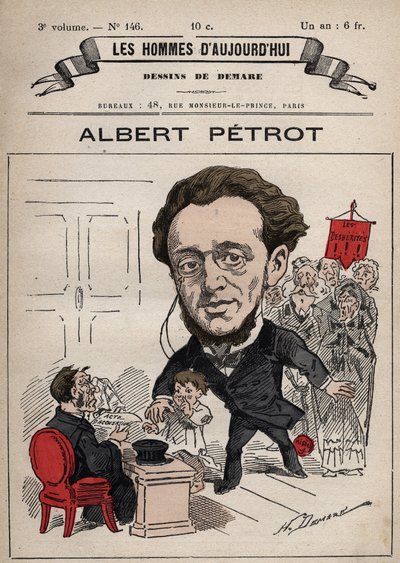 Karikatur von Albert Petrot (1837-1897) aus 