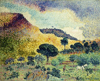 La Chaine des Maures, Juni 1906-April 1907 von Henri Edmond Cross