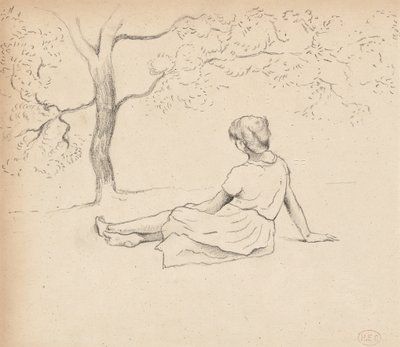 Studie für "Wäscherinnen in der Provence", ca. 1885-89 von Henri Edmond Cross