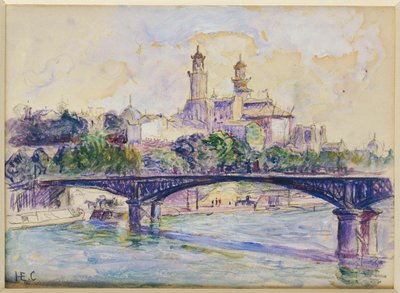 Die Seine vor dem Trocadero von Henri Edmond Cross