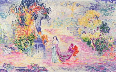 Frau im Park, 1909 von Henri Edmond Cross
