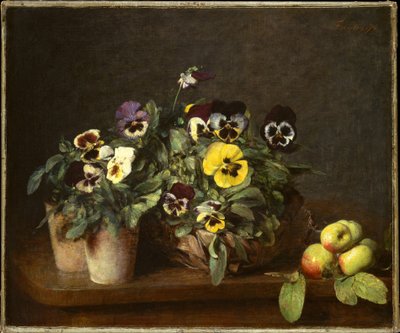 Stillleben mit Stiefmütterchen von Henri Fantin-Latour