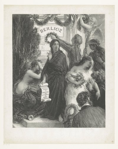 Plakat Musik Hector Berlioz von Ignace Henri Jean Fantin Latour
