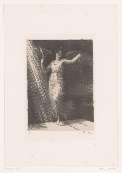 Glorie streut Blumen auf das Grab von Wagner von Ignace Henri Jean Fantin Latour
