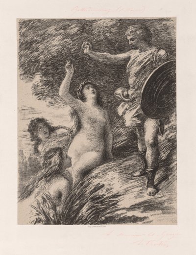 Siegfried und die Rheintöchter von Ignace Henri Jean Fantin Latour