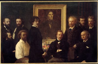 Hommage an Eugène Delacroix von Ignace Henri Jean Fantin Latour