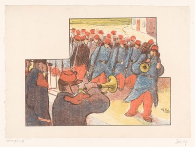 Militärparade von Henri Gabriel Ibels