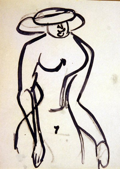 Eine Wespen-Taille Spaziergängerin von Henri Gaudier Brzeska